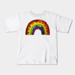 Spirograph Rainbow: a Patterned Spirograph Collage Kids T-Shirt